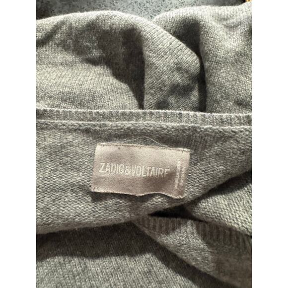 Zadig & Voltaire Colorblock Wool Knit Asymmetrical Sweater Size Small - Picture 5 of 9